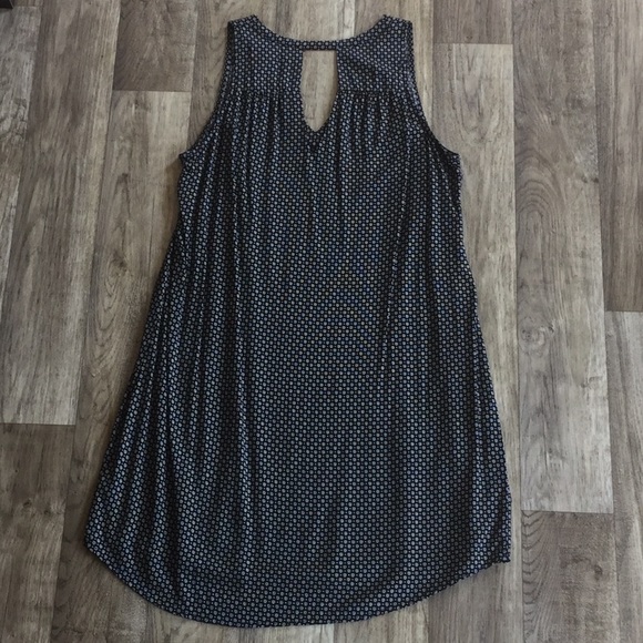 Old Navy V-neck Dress - Black with White print - Picture 3 of 3